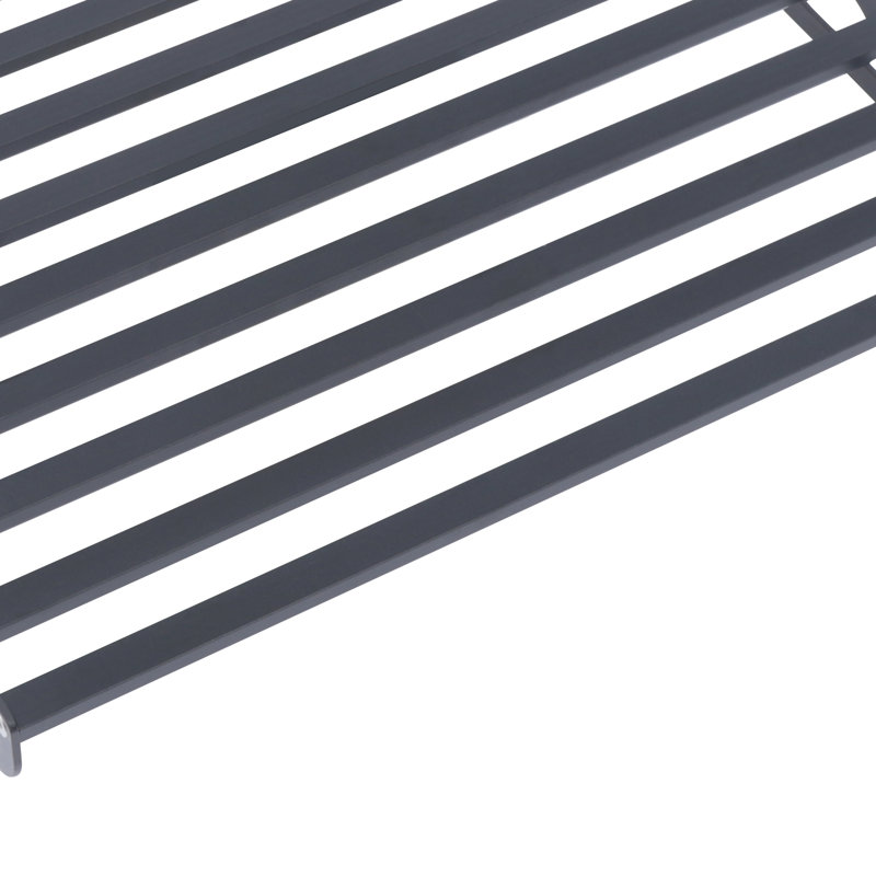 Prep & Savour 20" x 15.6" Black Metal Wall Mount Microwave Oven Bracket